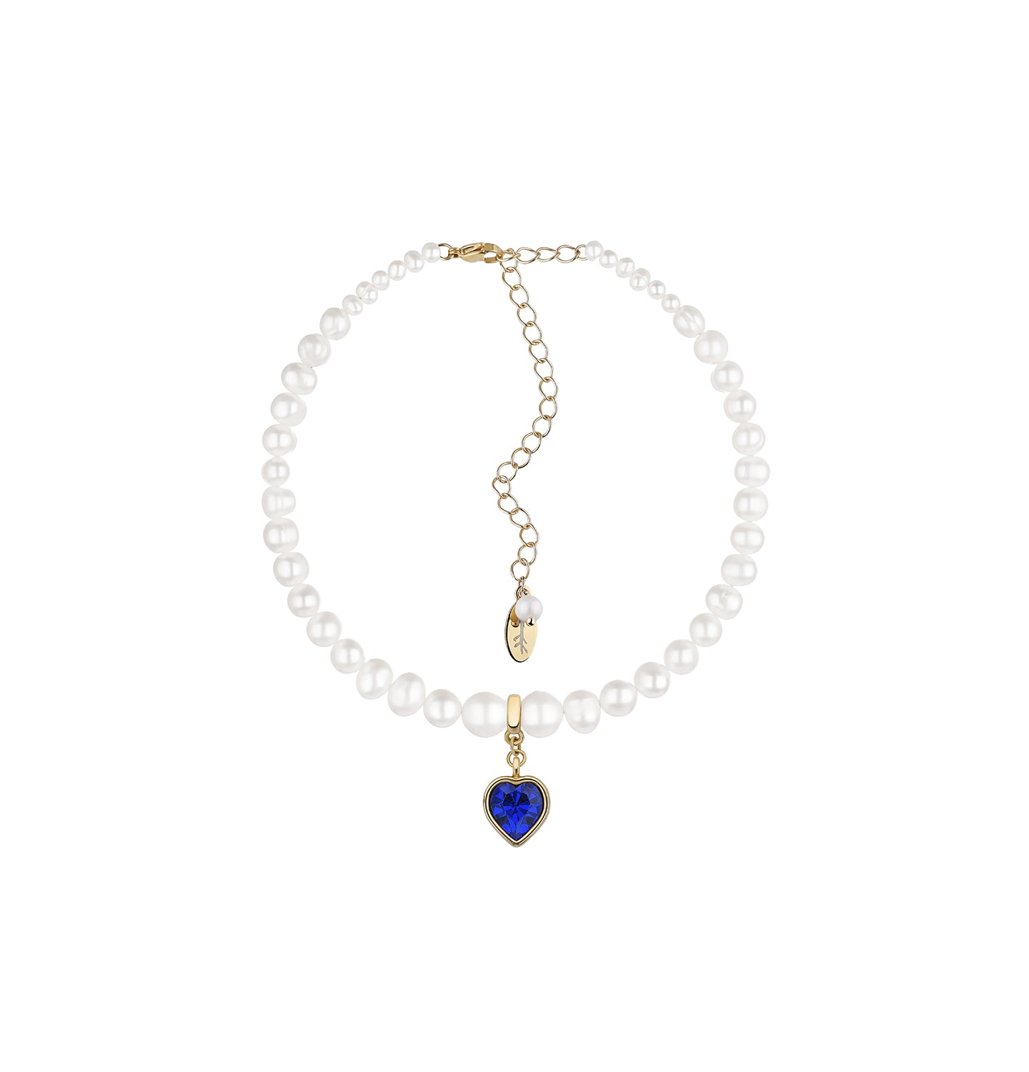 PEARLS CHOKER WITH HEART - фото 1