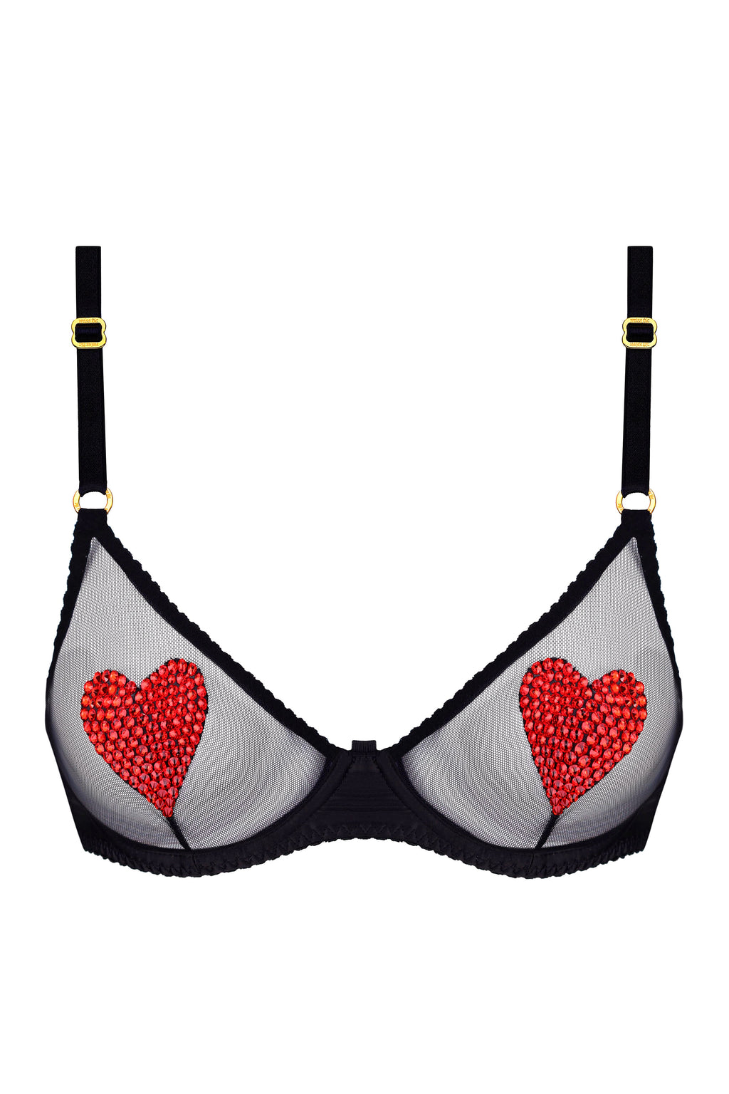 Бюст Black Love Cristal Red - фото 1