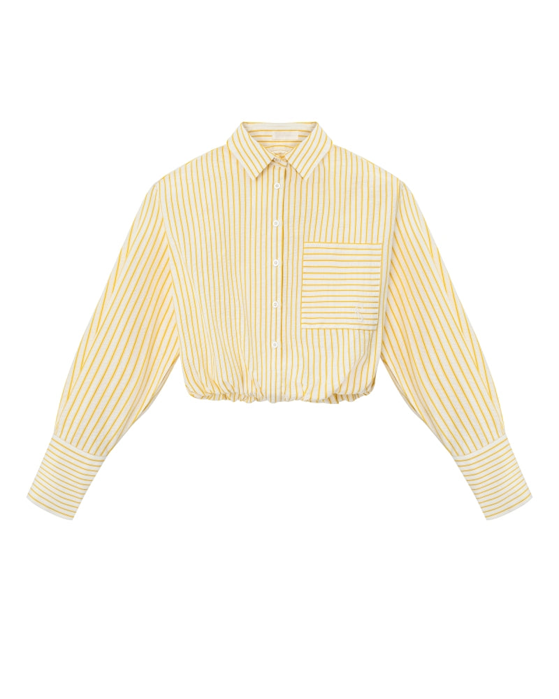 BUBBLE SHIRT - LEMON