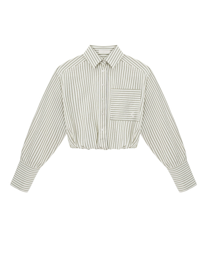 BUBBLE SHIRT - OLIVE