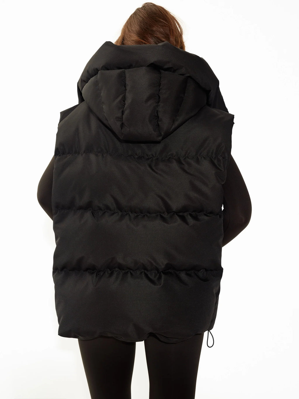 Чорний оверсайз жилет LEAGUE