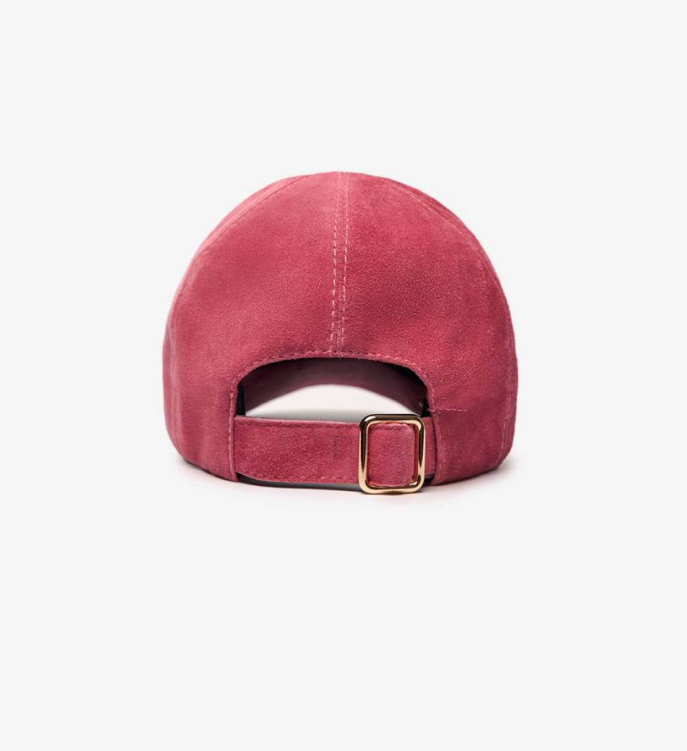 Кепка HOOPS із натуральної замші із італійською фурнітурою peony