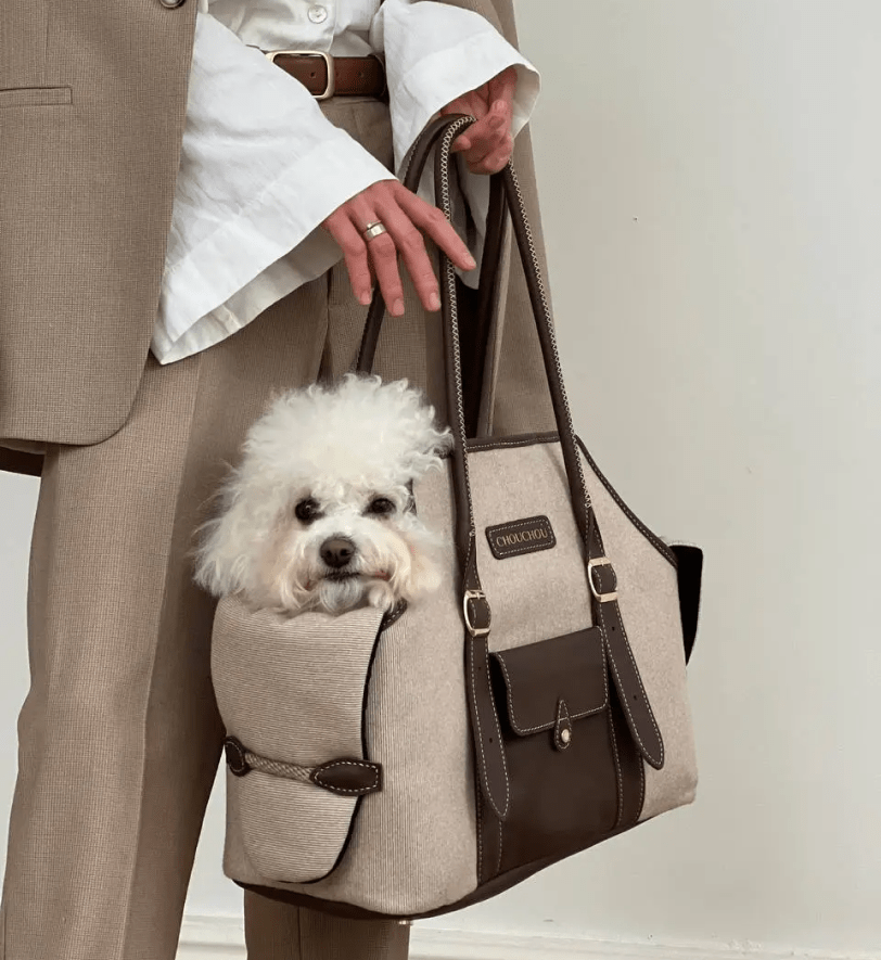 Сумка-переноска CHOUCHOU для собак "Classy" бежева