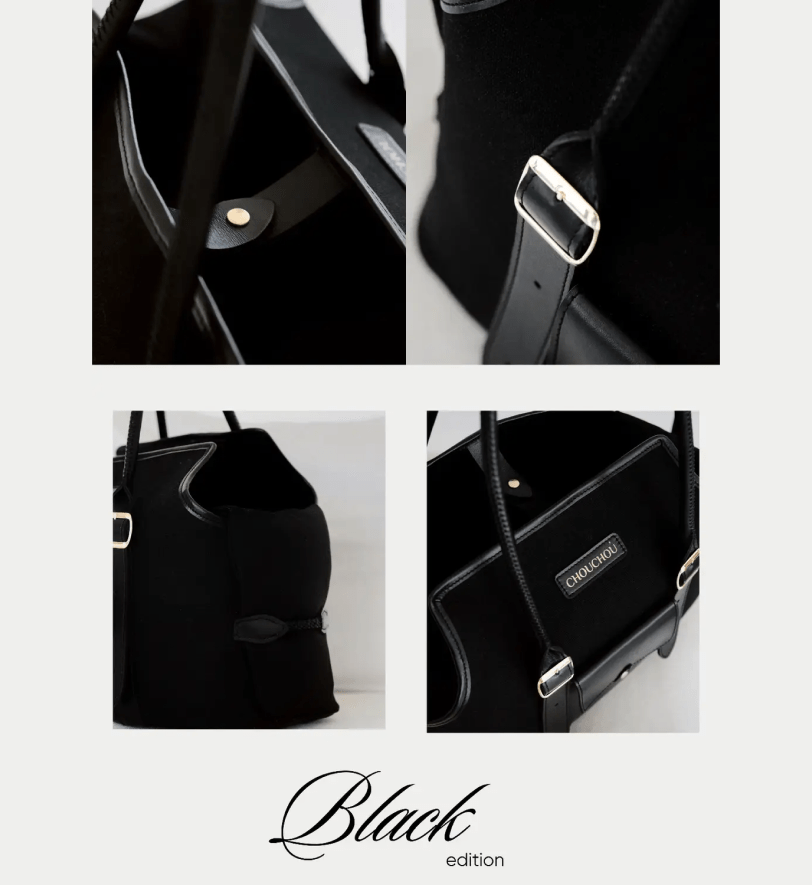 Сумка-переноска CHOUCHOU для собак "Classy" чорна