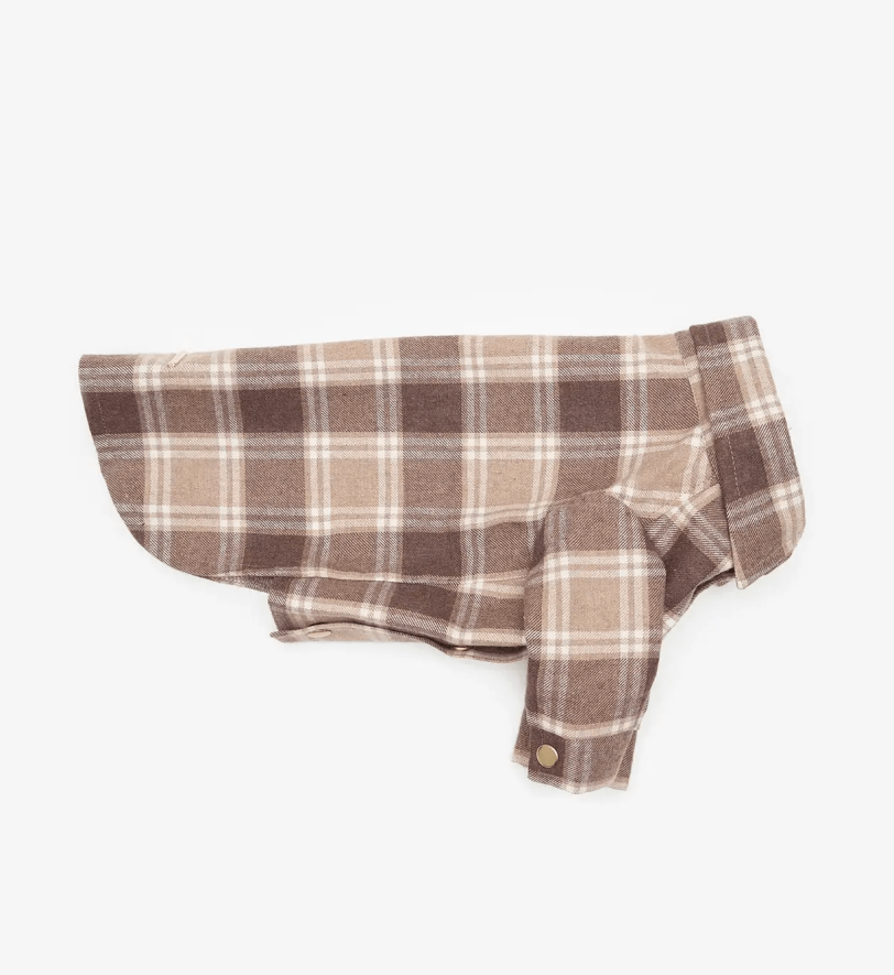 Сорочка CHOUCHOU картата для собак бежева