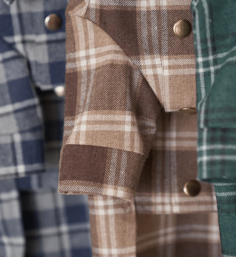 Сорочка CHOUCHOU картата для собак бежева