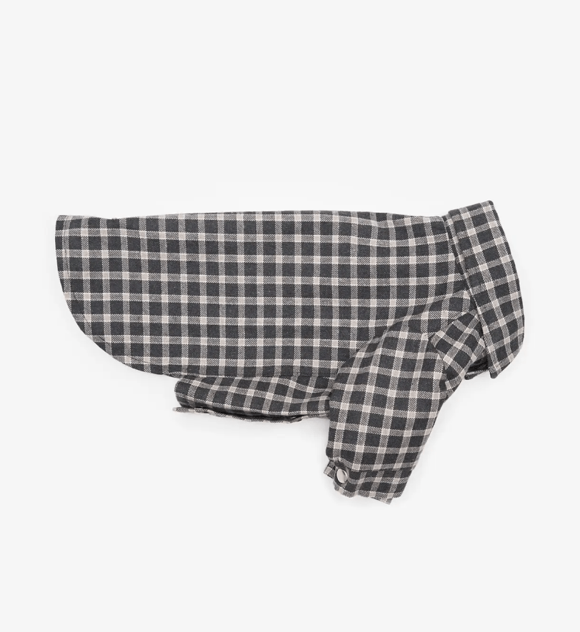 Сорочка CHOUCHOU картата для собак чорна