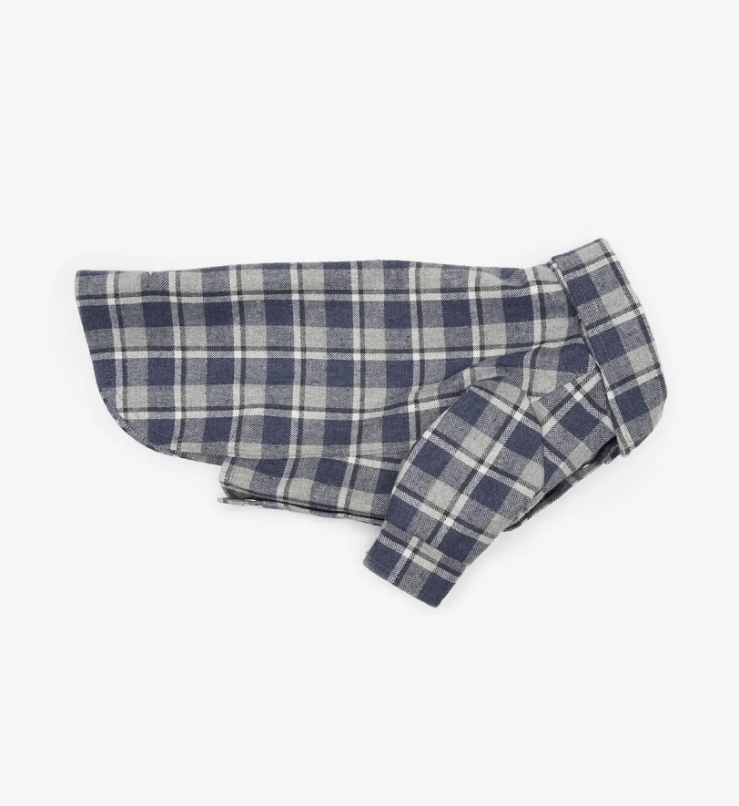 Сорочка CHOUCHOU картата для собак темно-синя