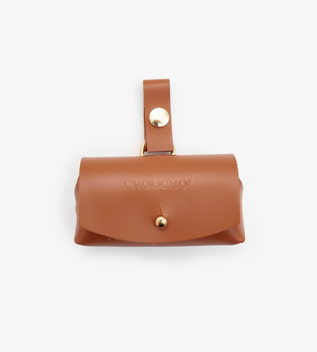 Leather dog dispenser bag "Classy" 