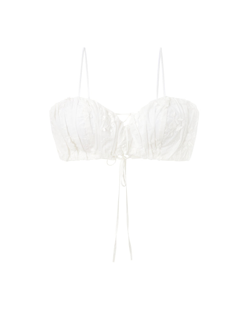 COTTON PUFF TOP - WHITE
