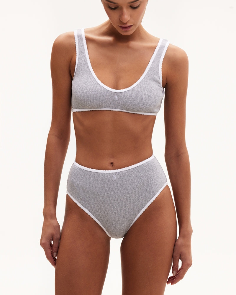 COTTON RIB BRALETTE