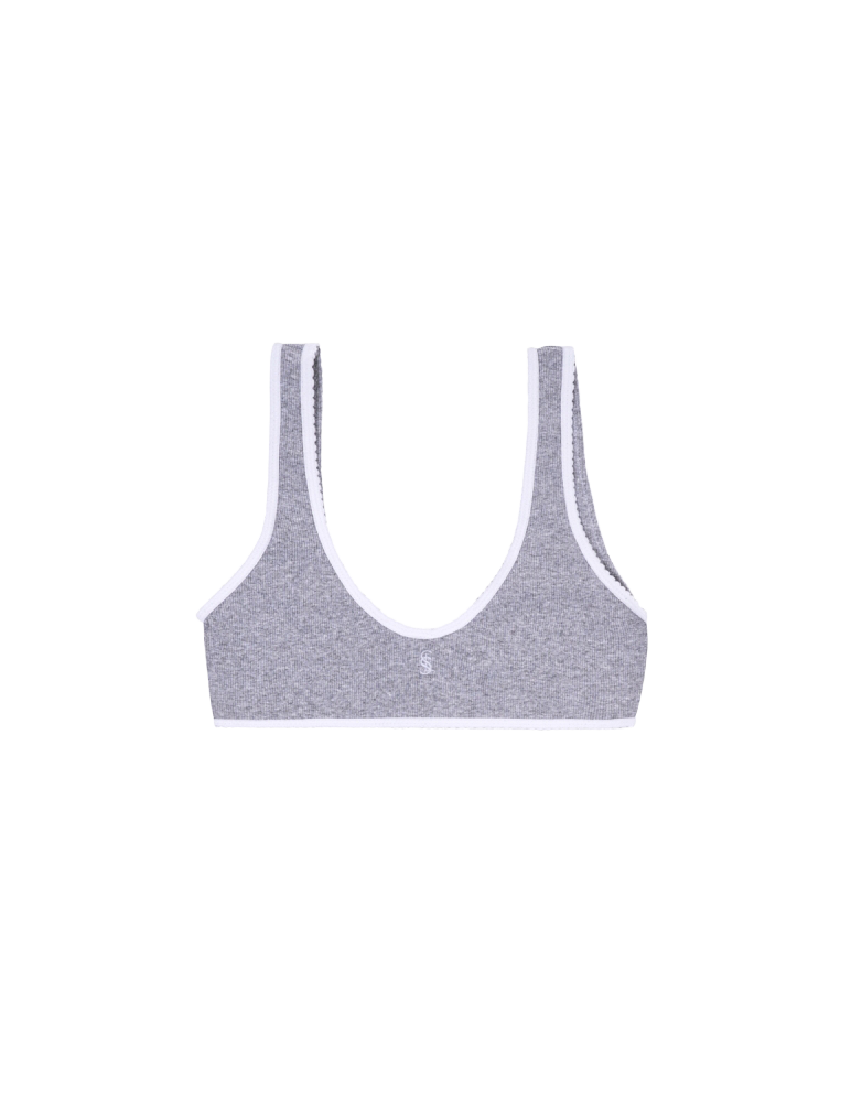 COTTON RIB BRALETTE