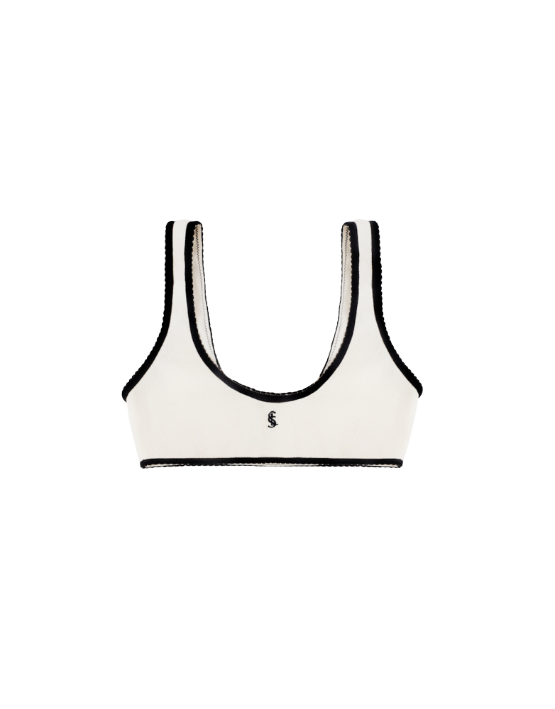 COTTON RIB BRALETTE