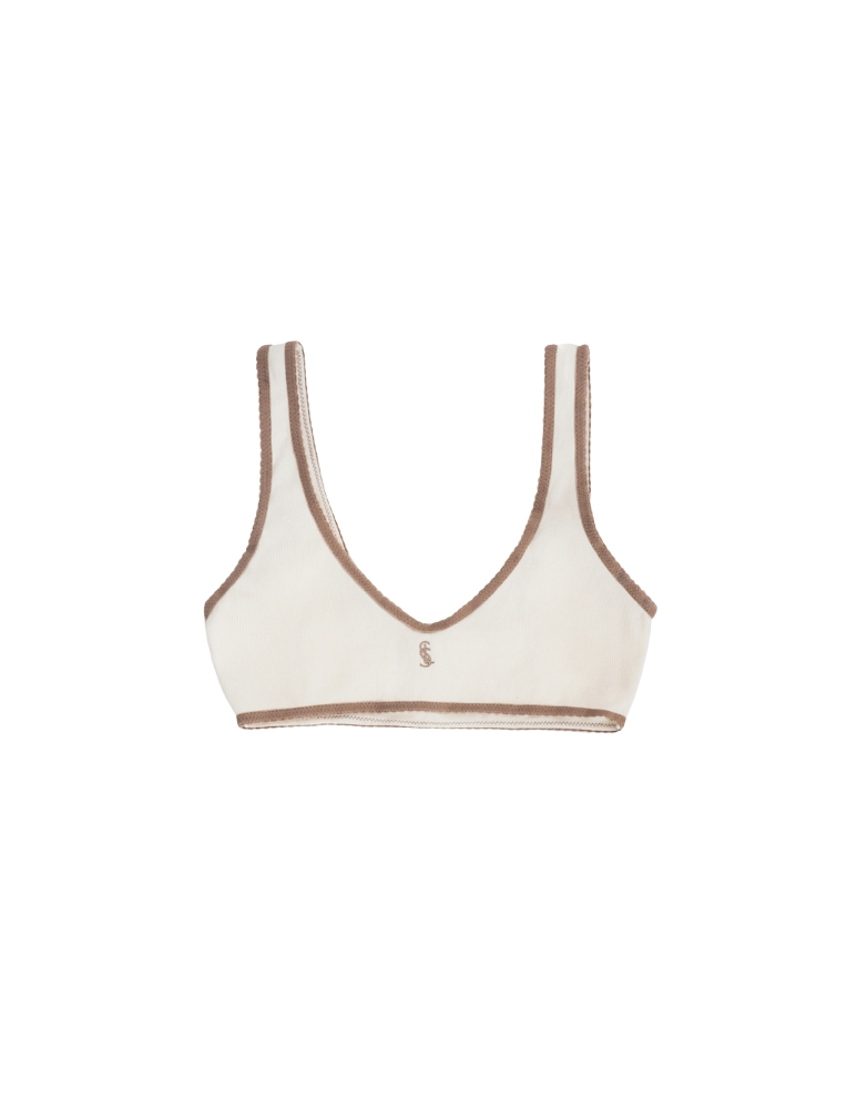 COTTON RIB BRALETTE