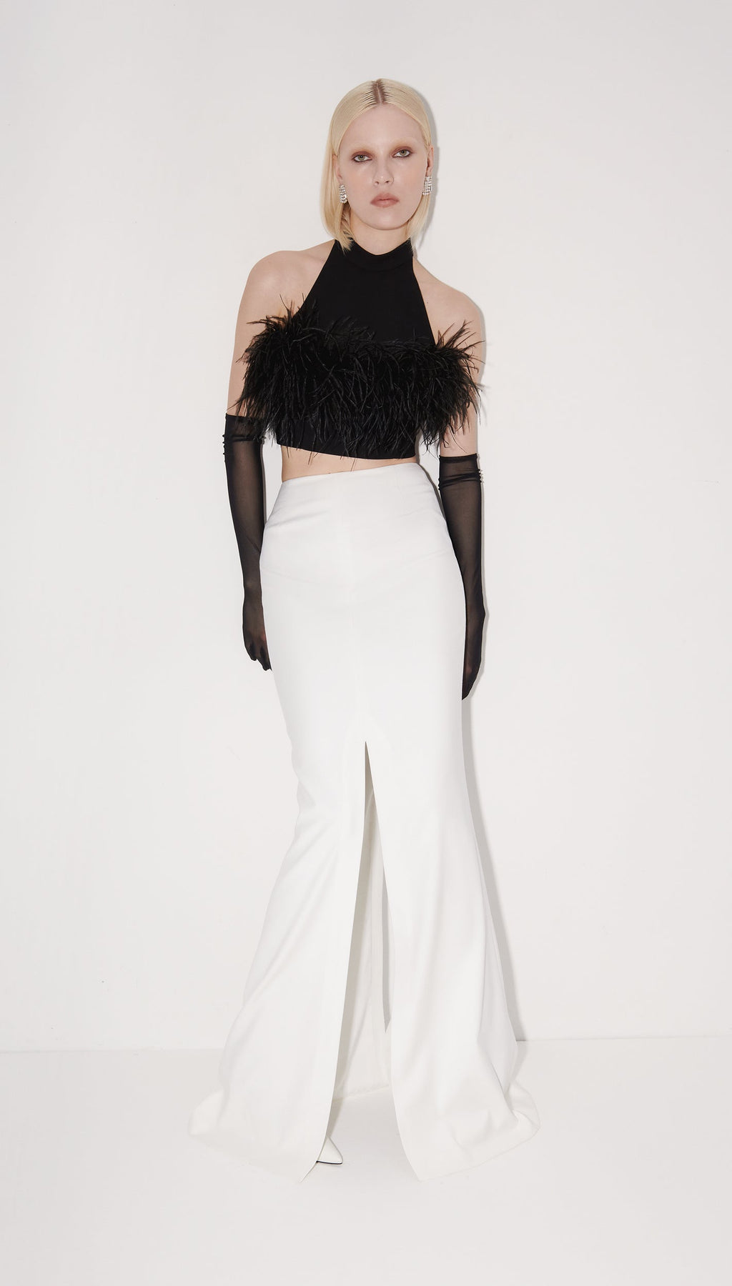 Couture skirt maxi white