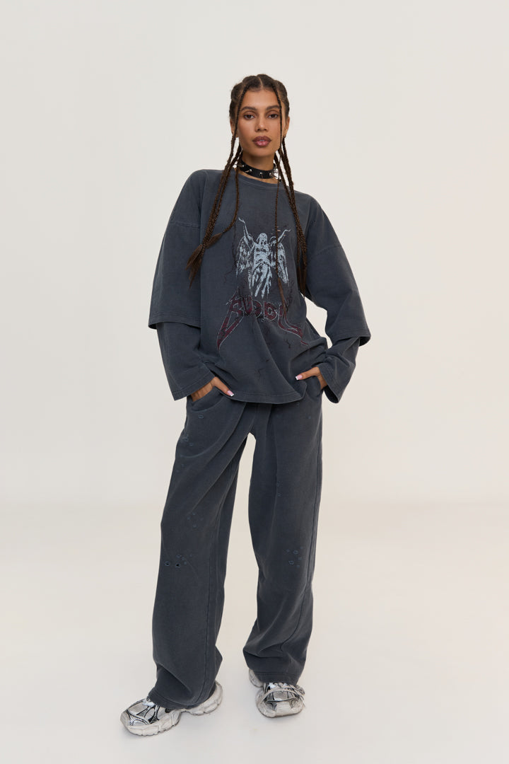 Лонгслів BUDDU / SIGNS RED #2