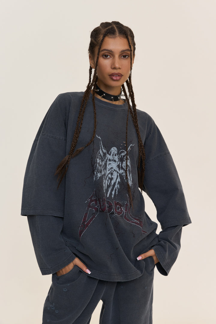 Лонгслів BUDDU / SIGNS RED #2