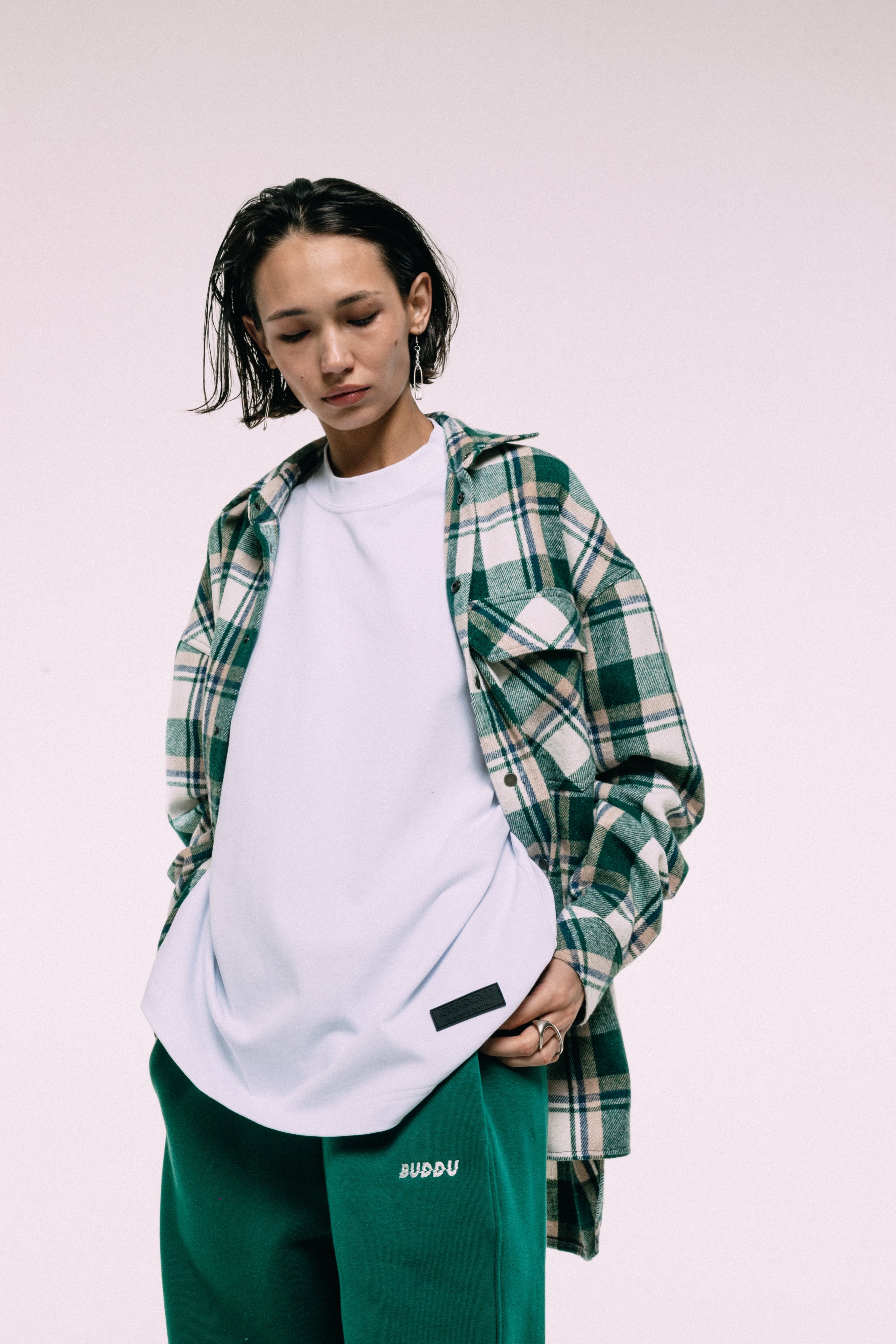 Картата сорочка утеплена GREEN #1