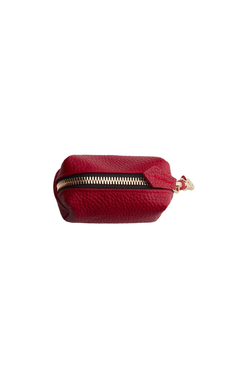 Leather Zipper Pouch Bag