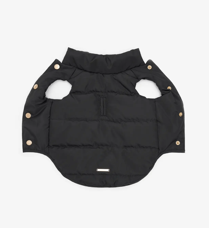 Жилетка-пуфер CHOUCHOU для собак чорна