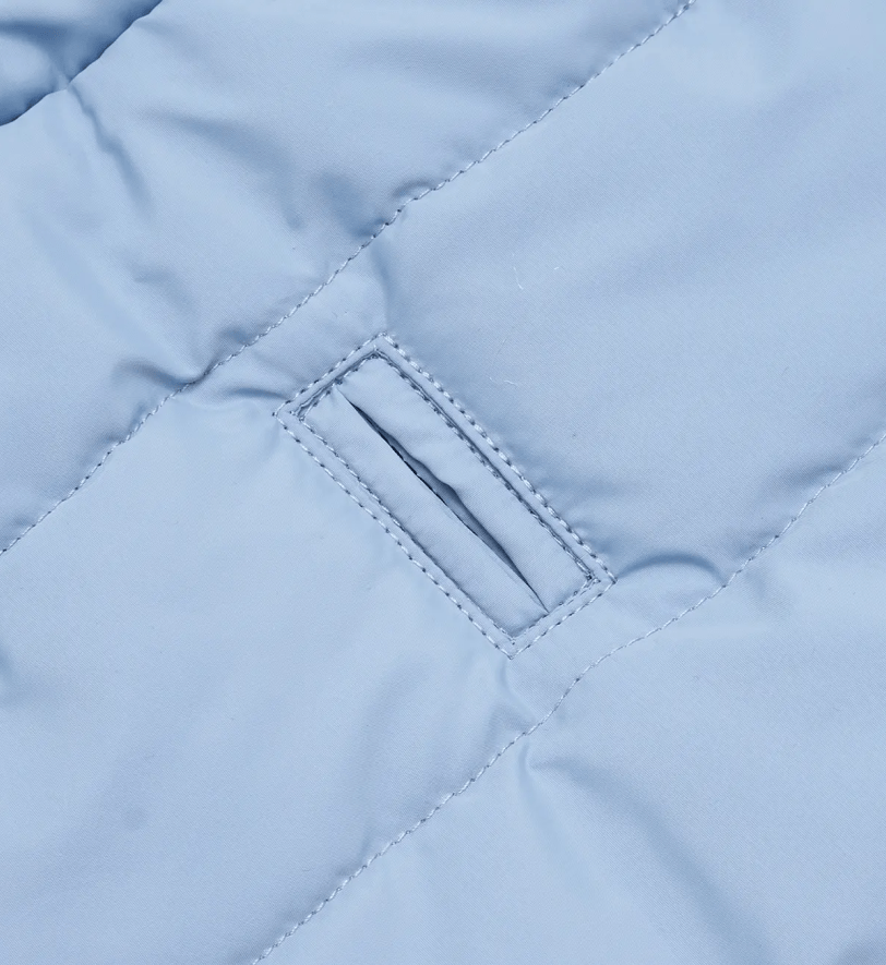 Жилетка пухова CHOUCHOU для собак блакитна