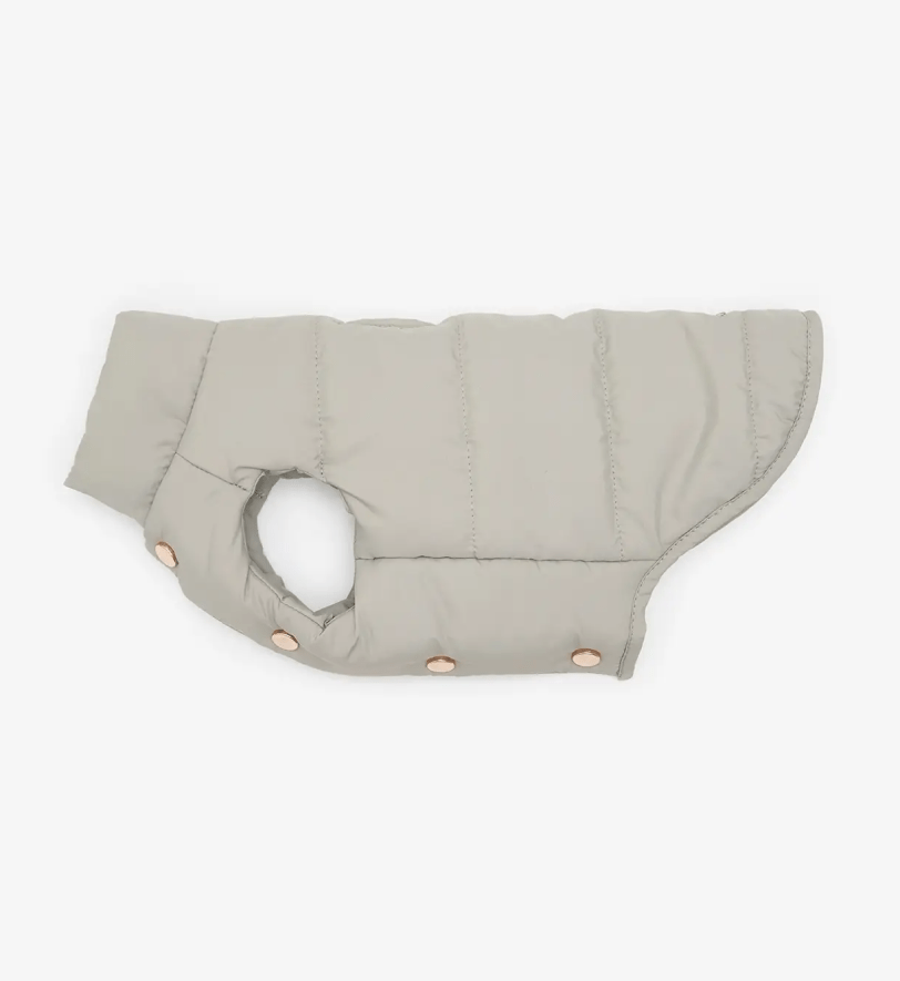 Жилетка-пуфер CHOUCHOU для собак сіра