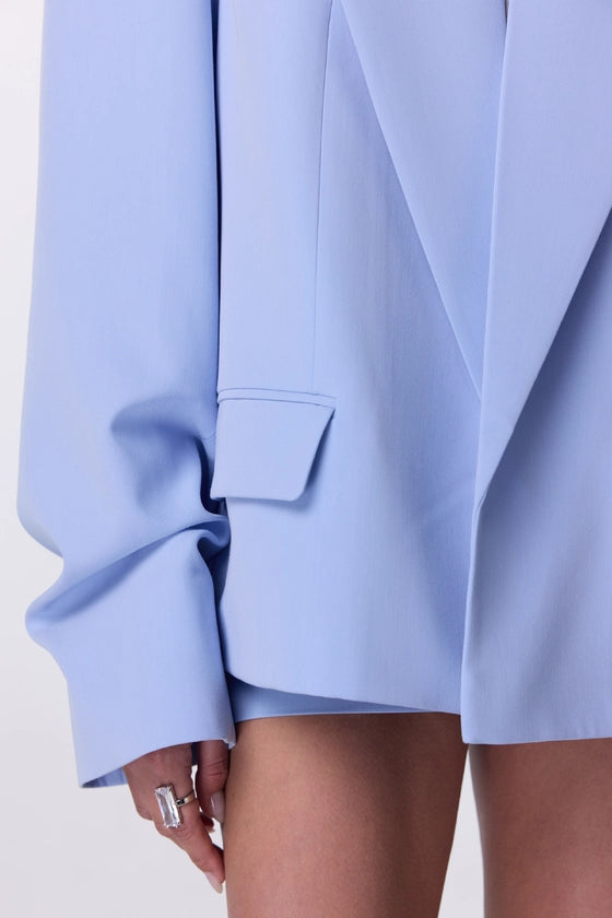 Cotton jacket with gathered sleeves
