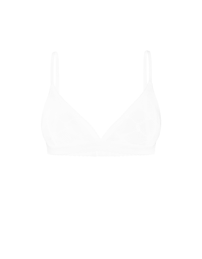 EMBROIDERED LACE TRIANGLE BRALETTE