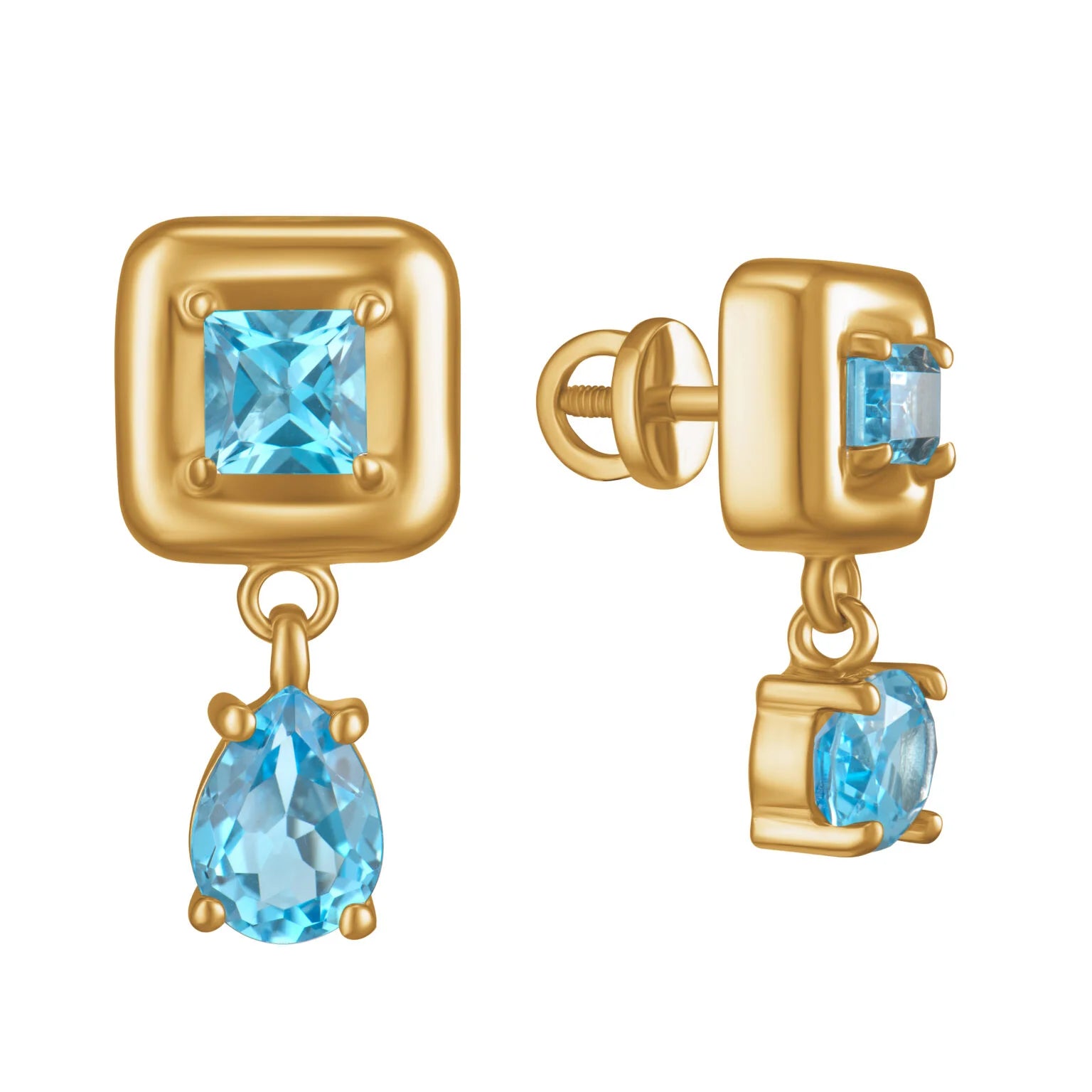 Серьги Splash Blue