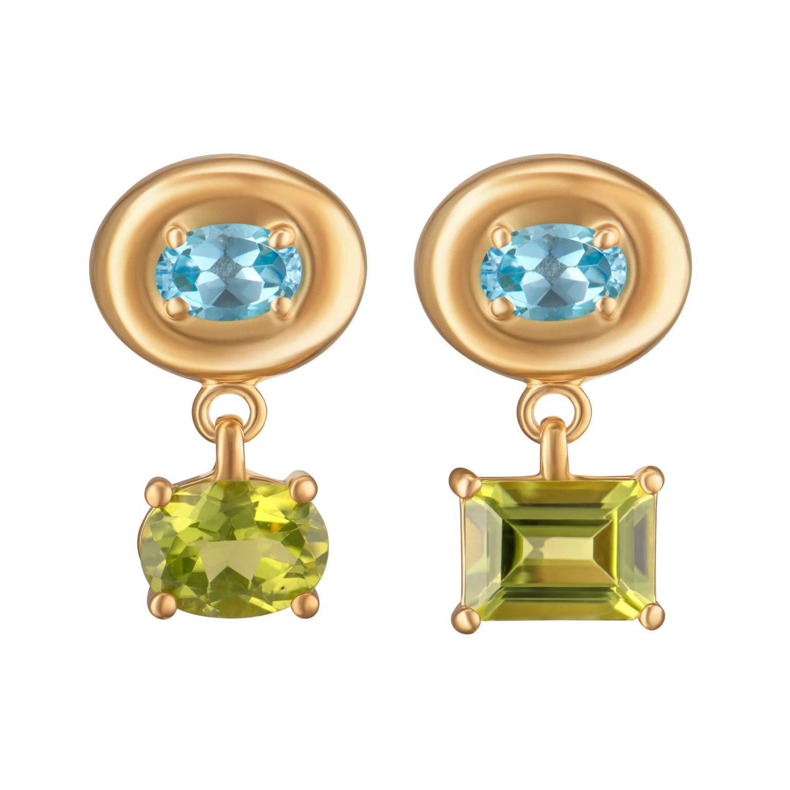 Серьги Splash Blue-Green