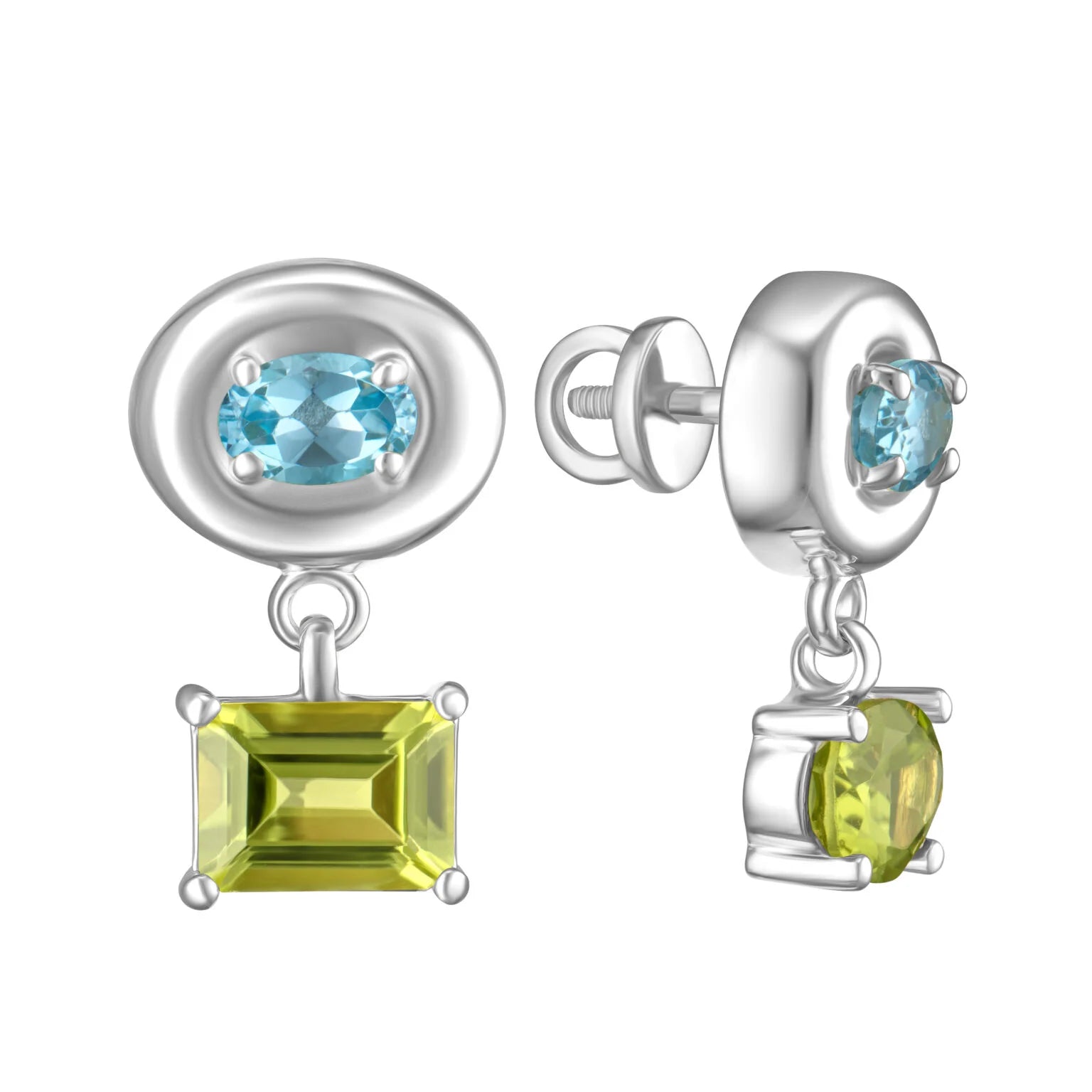 Серьги Splash Blue-Green