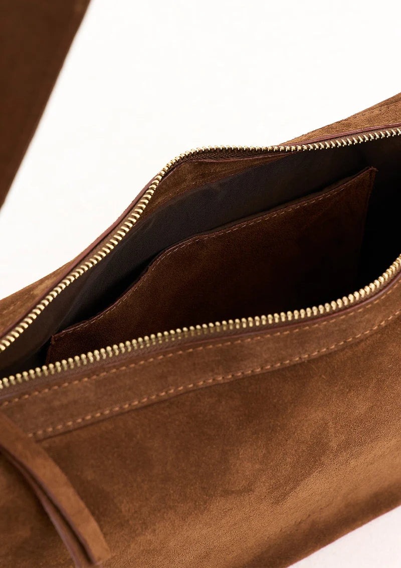 Croissant Grande Suede Bag