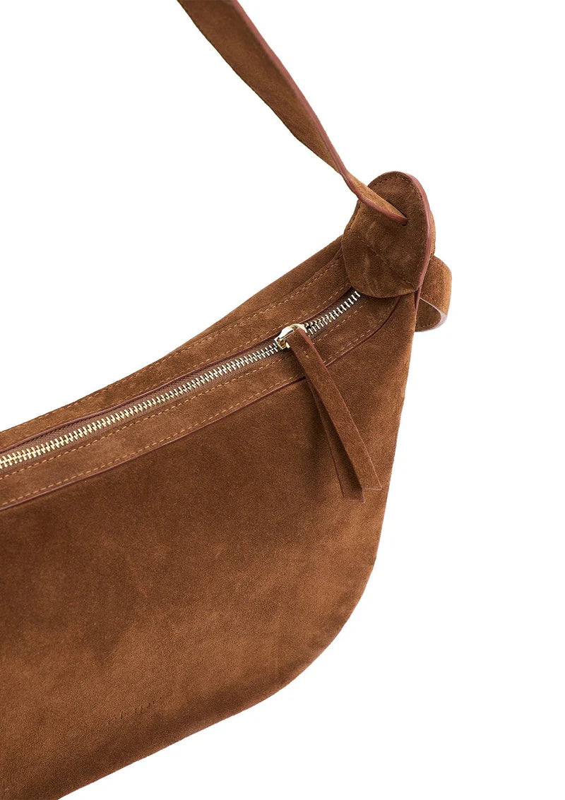 Croissant Grande Suede Bag