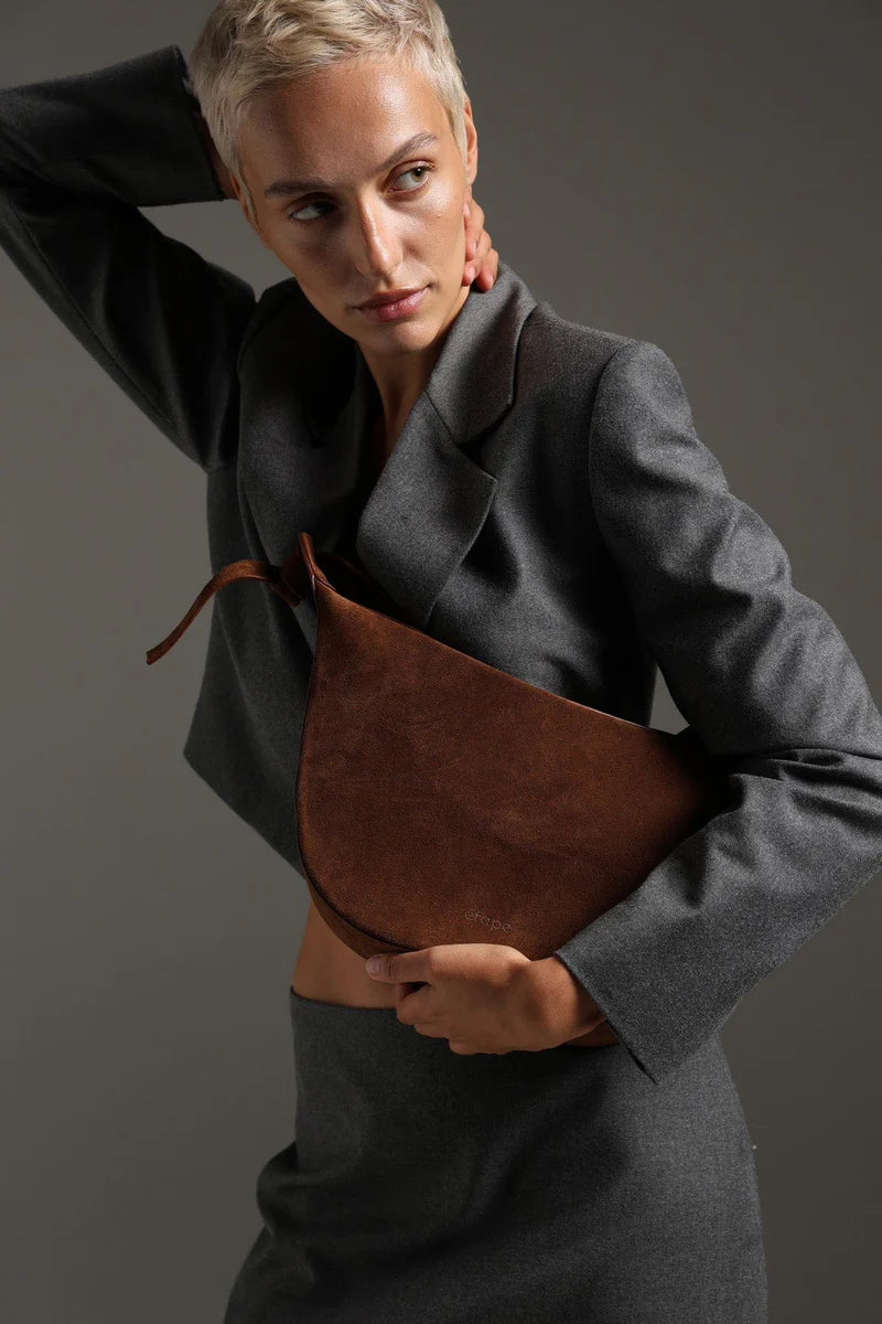 Croissant Grande Suede Bag