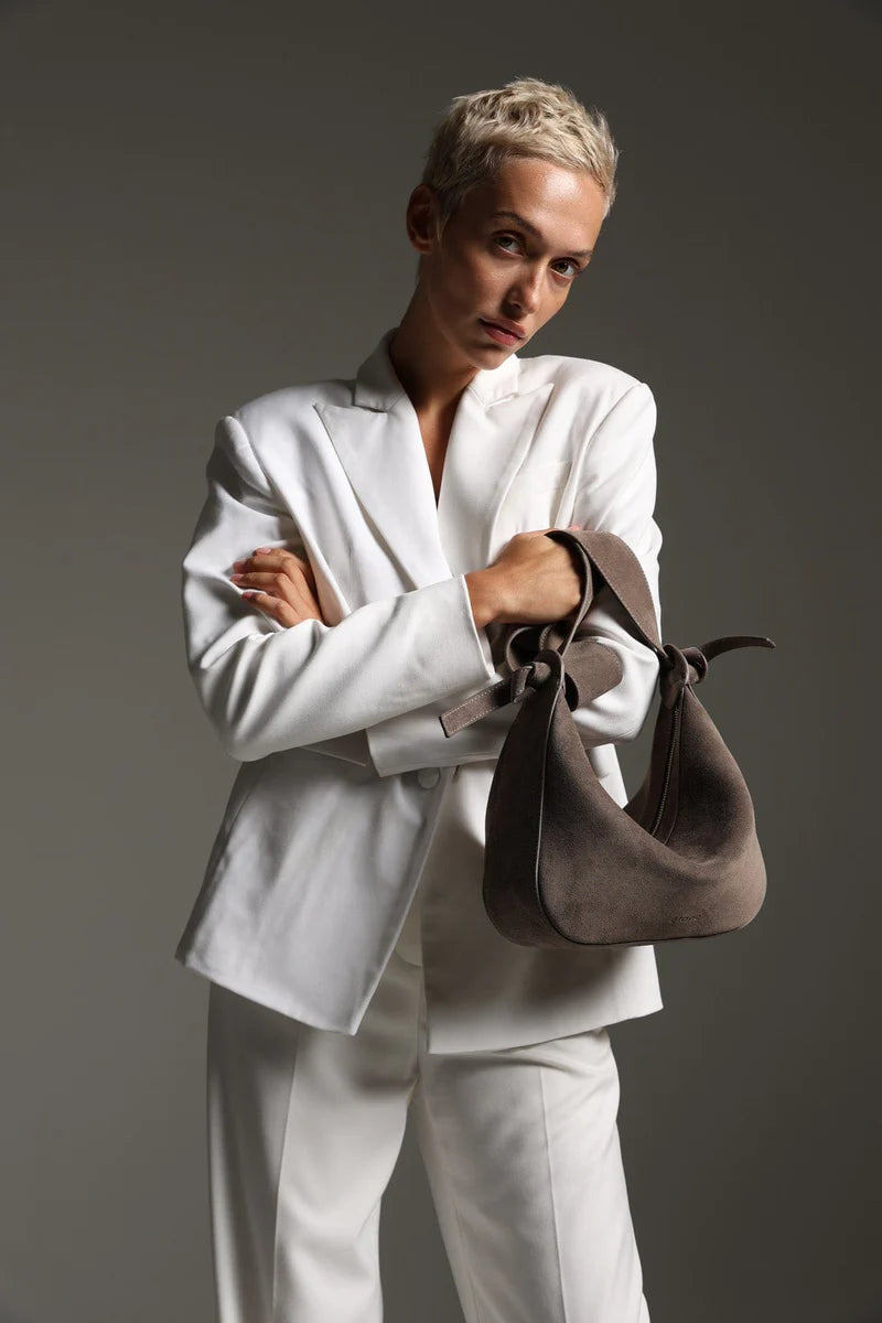 Croissant Grande Suede Bag