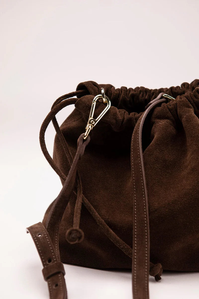 ETAPE Suede bag Florence Suede Brandy