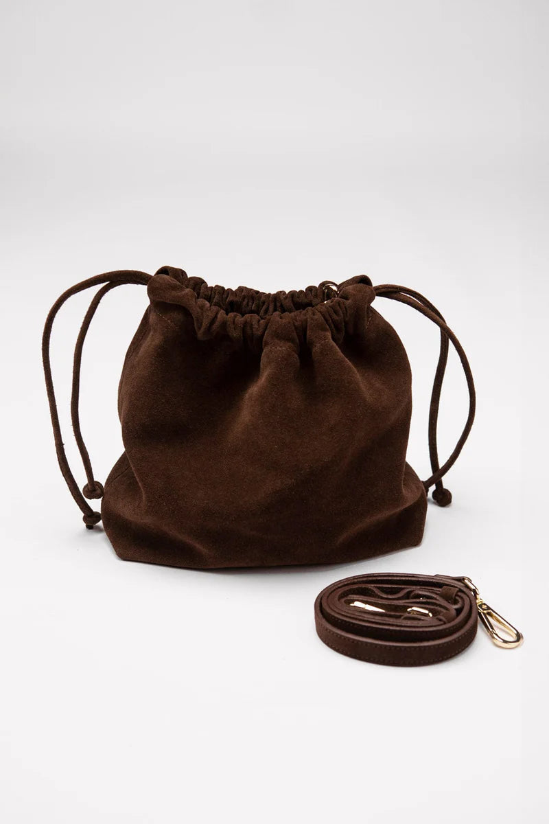 ETAPE Suede bag Florence Suede Brandy