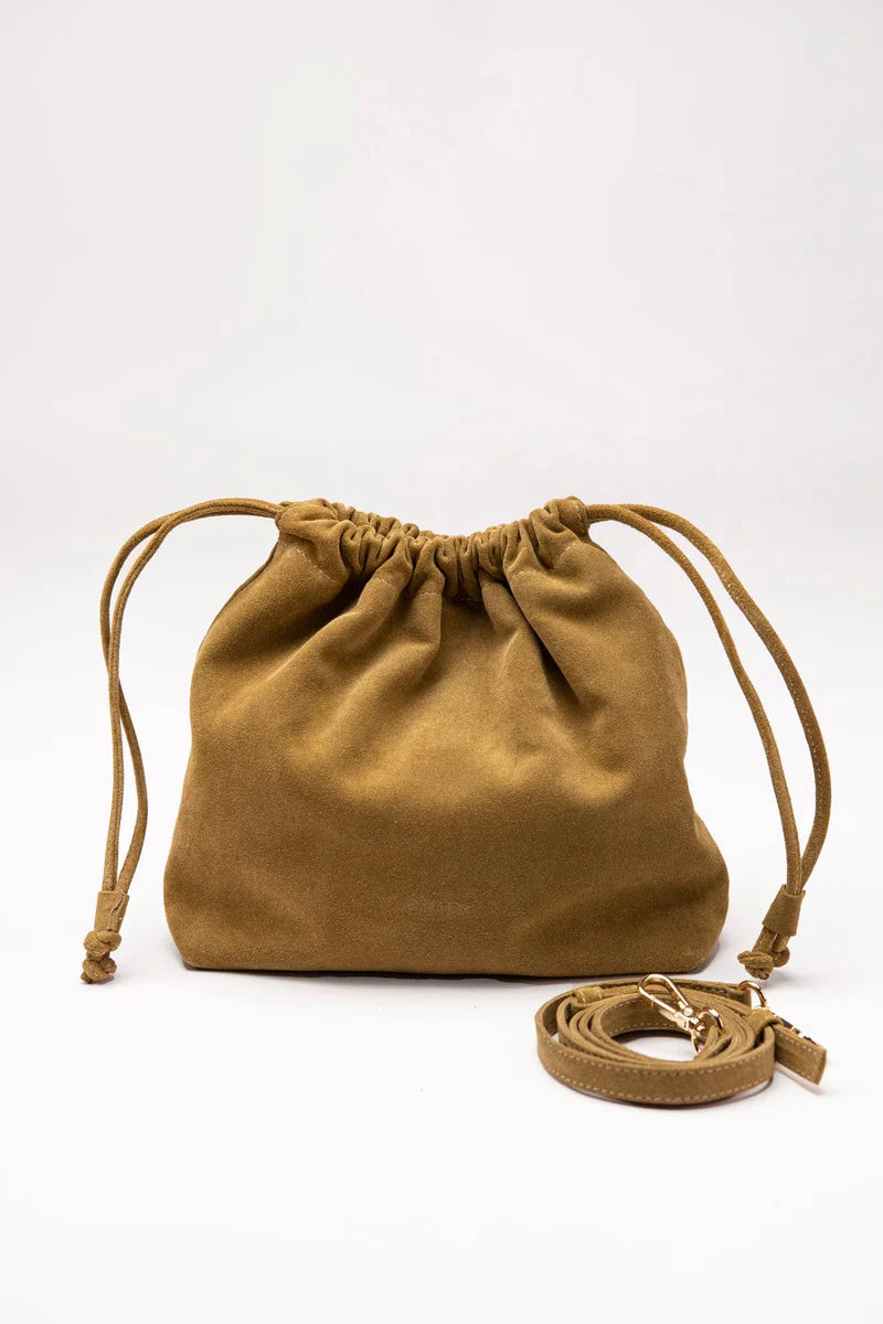 ETAPE Suede bag Florence Suede Brandy