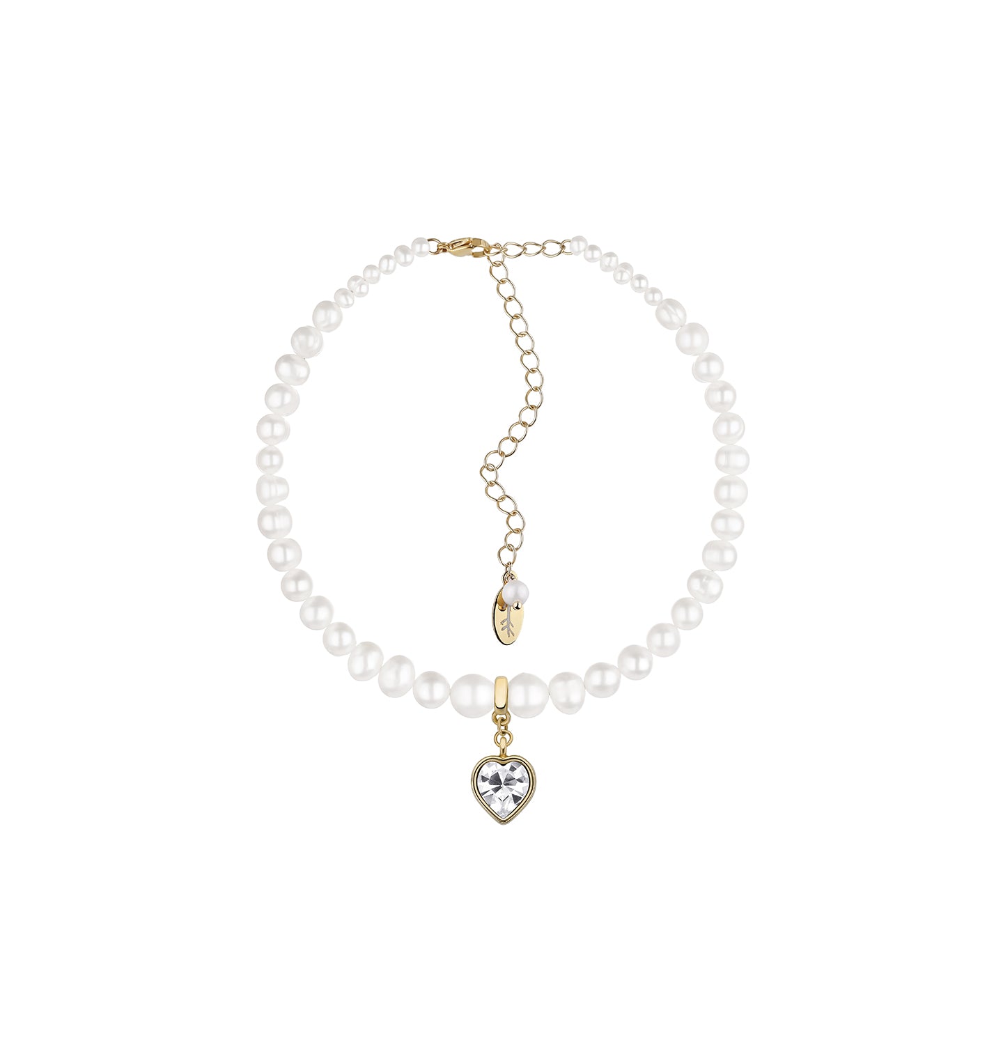 PEARLS CHOKER WITH HEART - фото 38