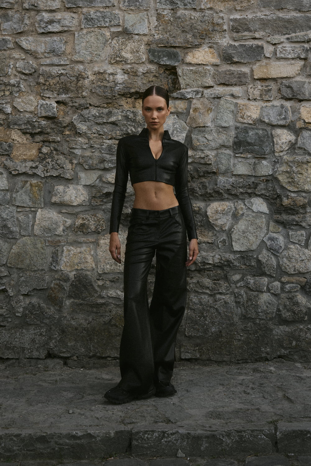 БРЮКИ ШКІРЯНІ ЧОРНІ