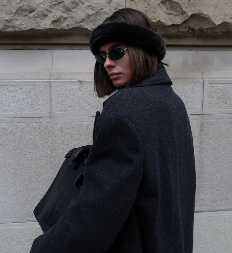 Хутряна пов'язка HOOPS black