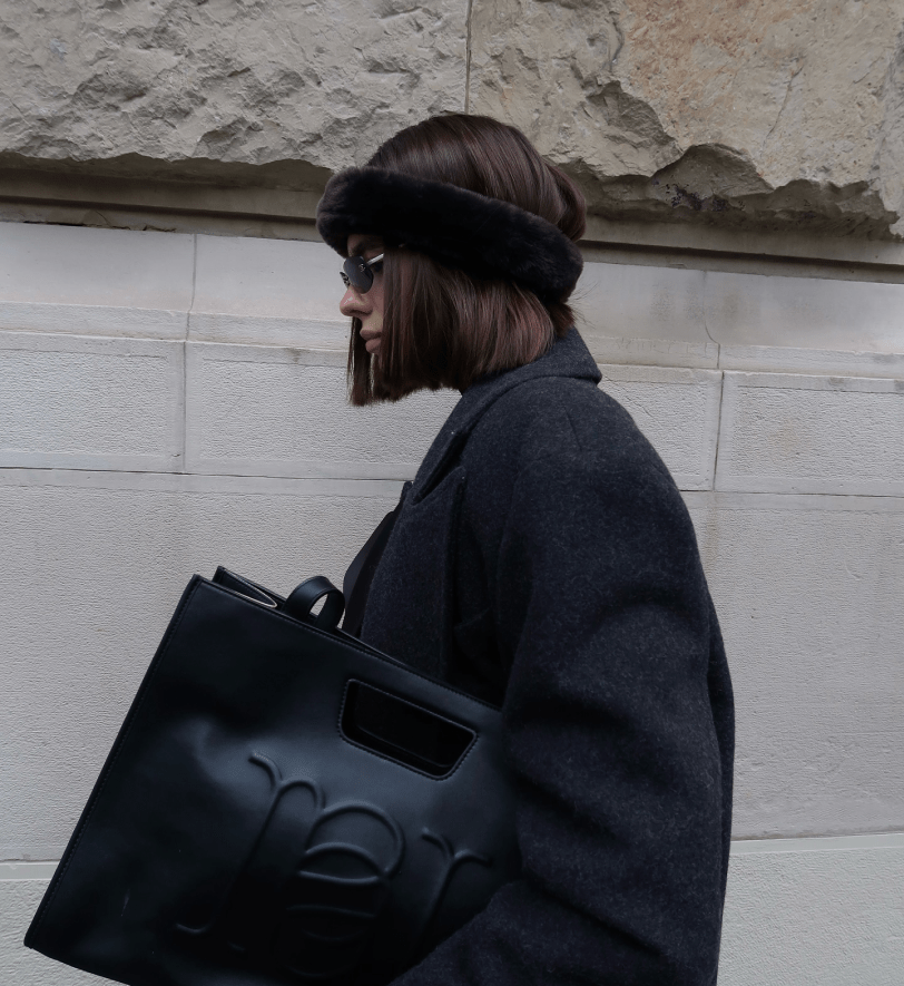 Хутряна пов'язка HOOPS black