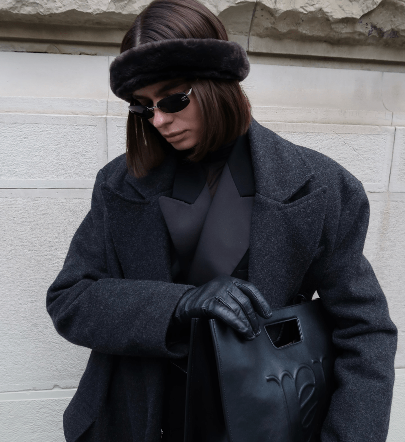 Хутряна пов'язка HOOPS black