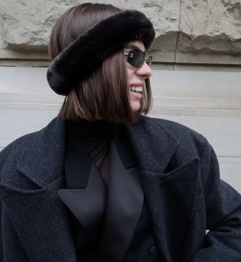 Хутряна пов'язка HOOPS black