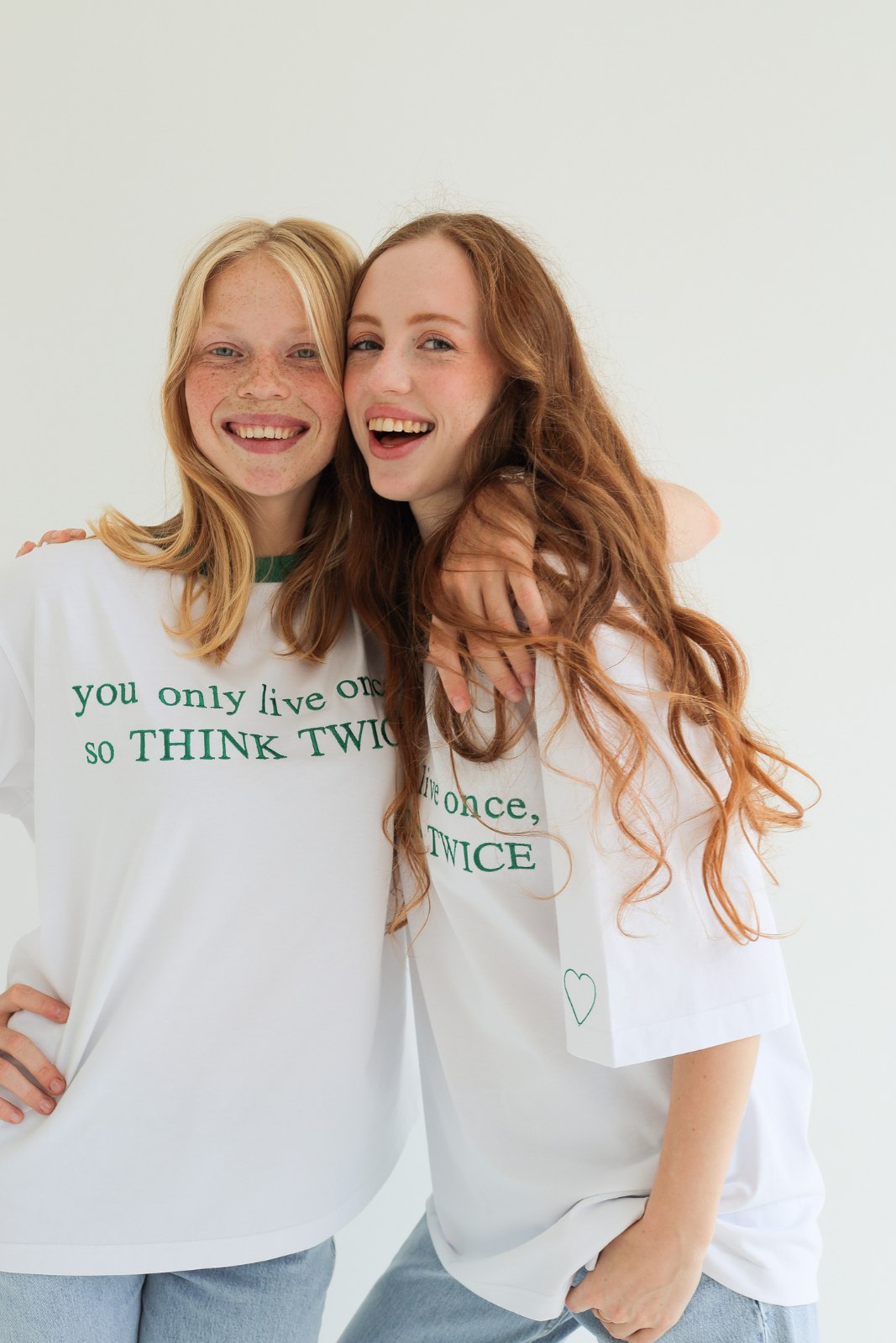 Oversized "so think twice" T-shirt