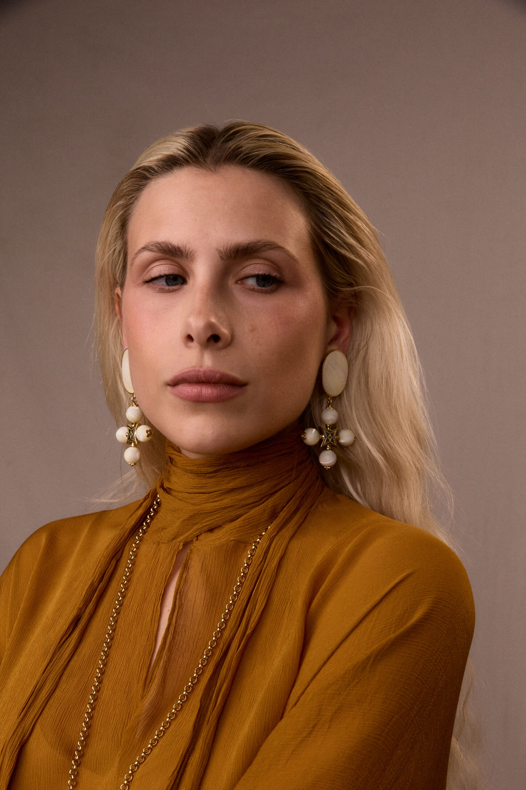 "DESERT ROSE" CLIP EARRINGS - фото 32
