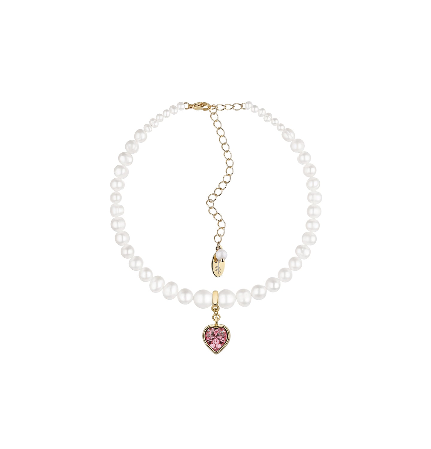 PEARLS CHOKER WITH HEART - фото 19