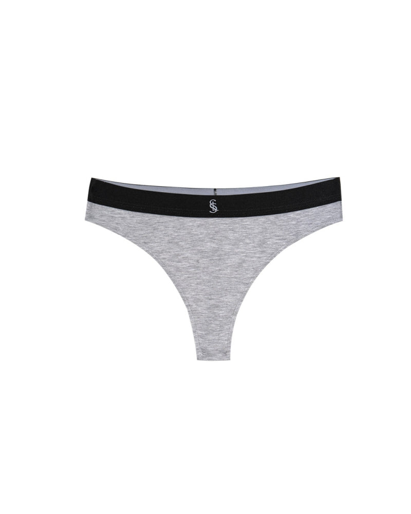 GREY MODAL THONGS