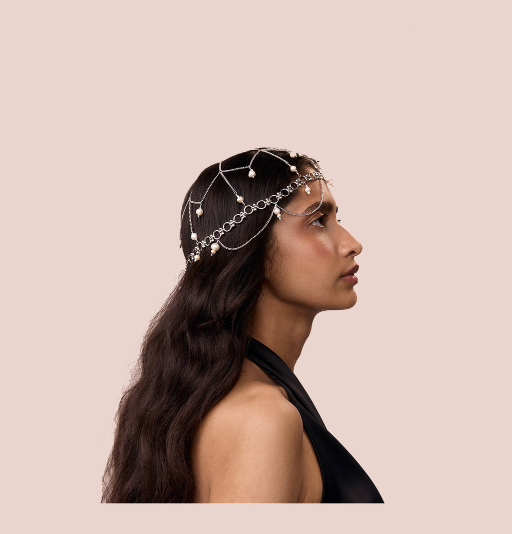 "KIRA" HAIR ACCESSORIES WITH PEARLS - фото 5
