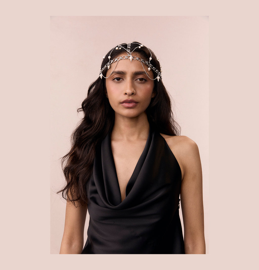 "KIRA" HAIR ACCESSORIES WITH PEARLS - фото 3
